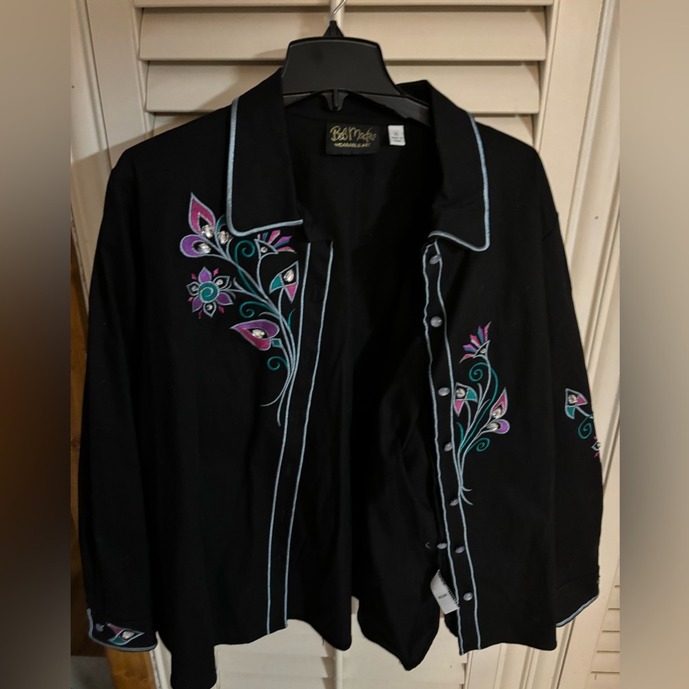 XL Bob Mackie Wearable Art blouse